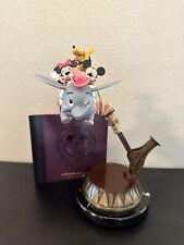 DISNEY MICKEY & PALS DUMBO BRONZE & MARBLE STATUE SIGNED BY BILL TOMA RARE 16/54 picture