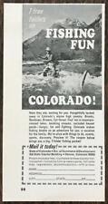 1967 Colorado Tourism Print Ad Fishing Fun Colorado's Alpine High Country picture