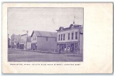 c1905's South Side Main Street Looking East Mapleton Minnesota Private Postcard picture