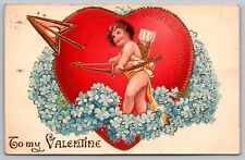 To my Valentine-Antique Embossed German Postcard-Early 1900s picture