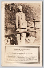 Postcard RPPC John Wells Statue Wind Cave National Park Hot Springs South Dakota picture