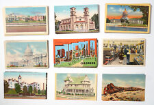 Vintage POSTCARD Lot 50 Unused Standard Size USA States 1907-1950 Old Post Cards picture