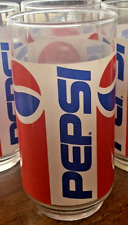 1 Vintage Pepsi Glassware Old School Wide Mouth 5.5