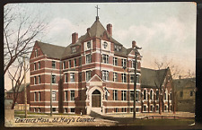 Vintage Postcard 1909 St. Mary's Convent, Lawrence, Massachusetts (MA) picture