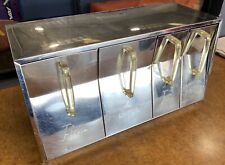 Vintage Mid Century Chrome Canister - Flour Tea Sugar Coffee Cabinet Drawer Box picture