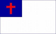 CHRISTIAN FLAG 2X3 FEET CHURCH CHRISTIANITY CROSS RELIGIOUS 33 picture