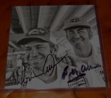 Bobby & Donnie Allison dual signed autographed photo NASCAR legends Alabama Gang picture