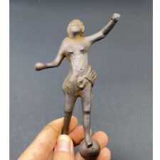 VERY RARE OLD ANCIENT ROMAN BRONZE DANCING STATUETTE OF DIANA CIRCA 200-300AD picture