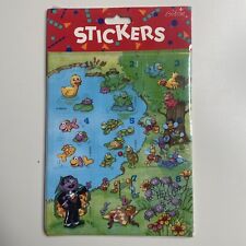 NEW Sesame Street - 4 Sheets - Stickers Vintage 1994 Gibson Muppets Henson Count picture