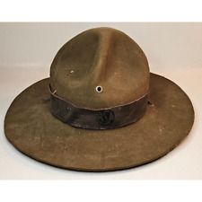 Vintage Boy Scouts Stetson Scoutmaster 6 7/8 Long Oval Hat picture