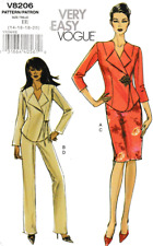 Vogue Pattern V8206 c2006, Misses Sexy Jacket, Skirt & Pants, Size 14-20; FF picture