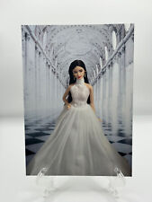 Brand New Elegant Barbie in White Art Print/Postcard picture