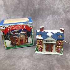 Noma Dickensville Collectibles Porcelain Lighted Library -Read Description picture