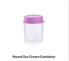 New Tupperware  round ice cream container picture