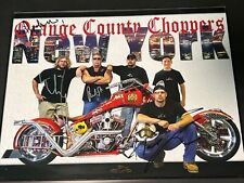 Orange County Choppers Motorcycles Autographed & Framed Picture. 14”x11” picture
