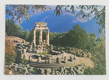 Aerial View The Tholos Marmaria Delphi Greece Postcard Unposted picture