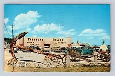 St Ignace MI-Michigan, Treasure Island Advertising, Vintage c1966 Postcard picture
