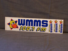 Vintage WMMS 100.7 FM Radio Buzzard In Star Cleveland Ohio Bumper Sticker 3 Mini picture