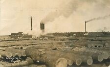 RPPC Postcard Minnesota Bemidji Logging Lumber sawmill 1910 23-3140 picture