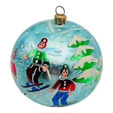 Christopher Radko St. Moritz Holiday Glass Christmas Ornament 4” 2002 picture