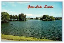 c1960's Beautiful View Of Green Lake Seattle Washington WA Vintage Postcard picture