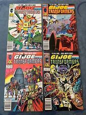 GI Joe and Transformers #1-4 1987 Marvel Comic Book Complete Run Mid Low Grades picture
