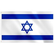 NEW Israel Flag with Brass Grommets 4 x 6 Feet picture
