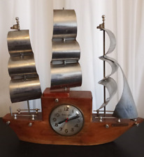 Vintage Mastercrafters Yankee Clipper Sailboat Electric Clock Sessions Model W picture