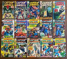 Marvel CAPTAIN AMERICA 1968-1971 Lot of 15 Comics – 103 107 112 113 115 116 more picture