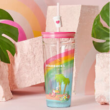New 2021 China Starbucks Summer Toucan Jungle 20oz Glass Straw Cup picture